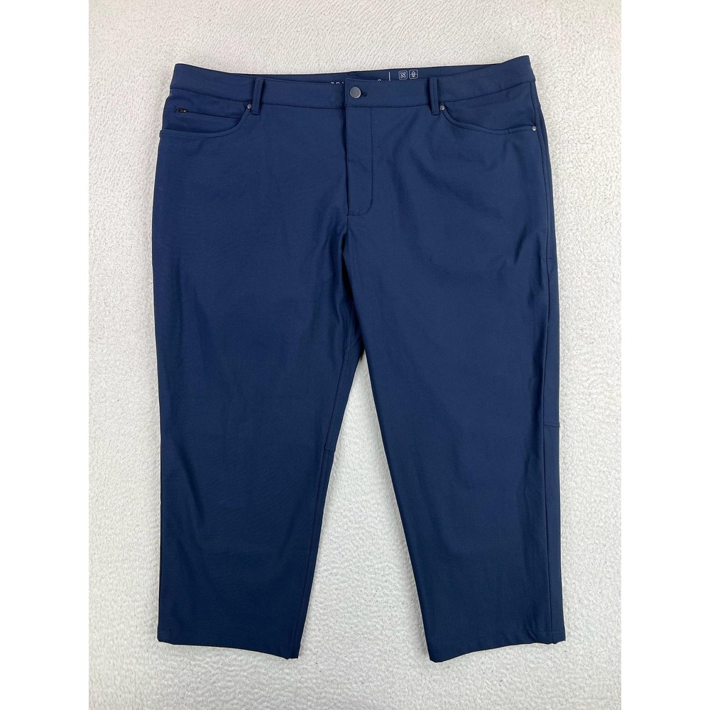 7 Diamonds Infinity Pants Mens 42x25 Blue Slim Fit Stretch Khakis STP-1234